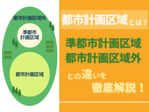 都市計画区域とは？準都市計画区域、都市計画区域外との違いを徹底解説